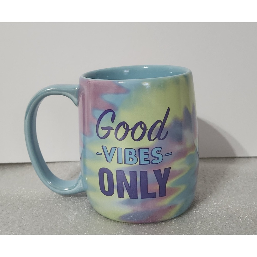Disney Store Zootopia Yax "Good Vibes Only" Tie Dye Small 11 oz. Mug Cup NEW